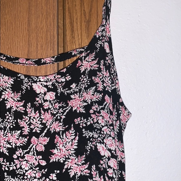 Forever 21 black & pink floral sundress - Picture 1 of 3